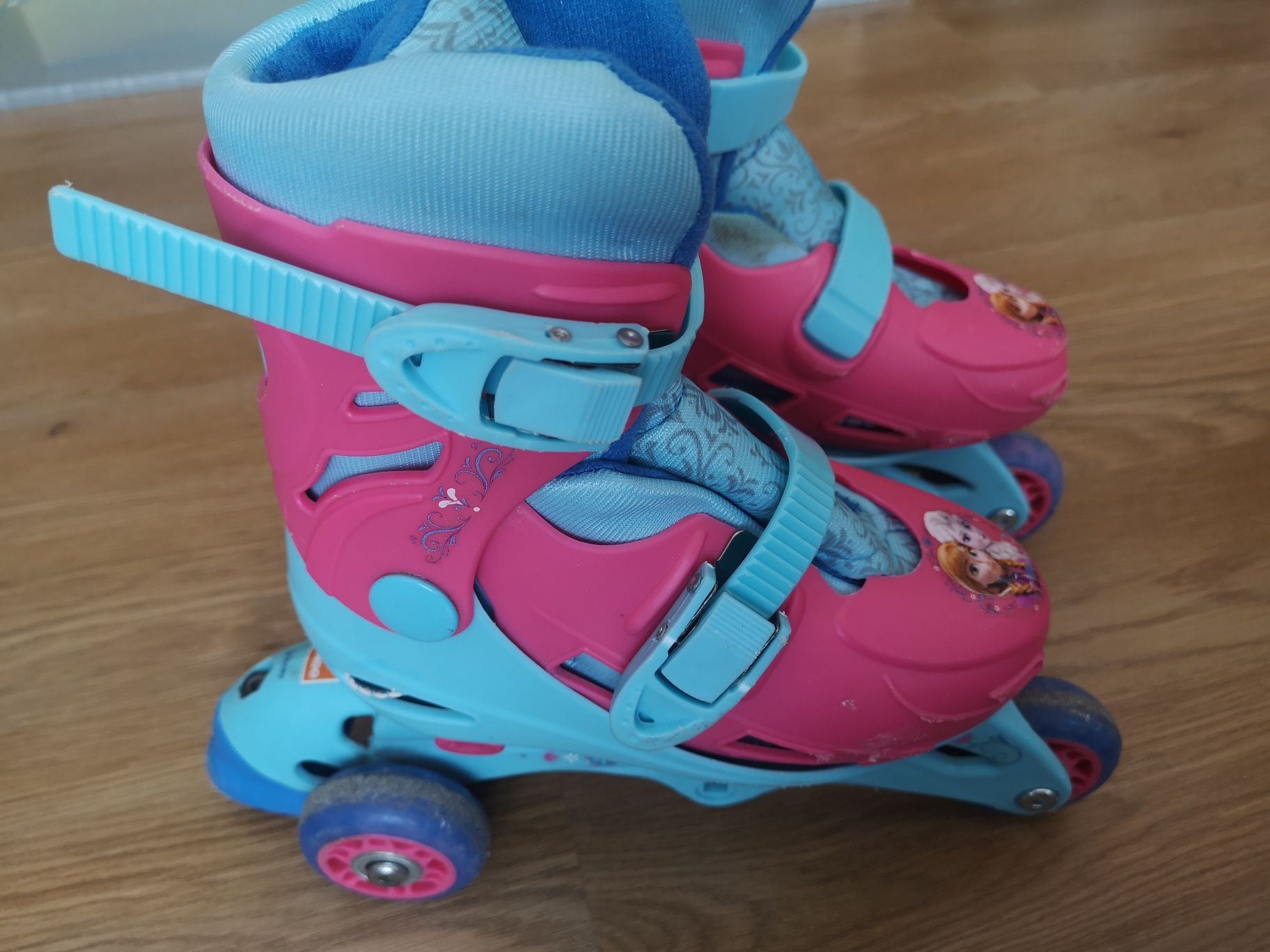 Patins 3 rodas, em linha, disney frozen