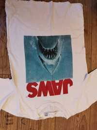 Koszulka tshirt H&M jaws rozmiar S biała