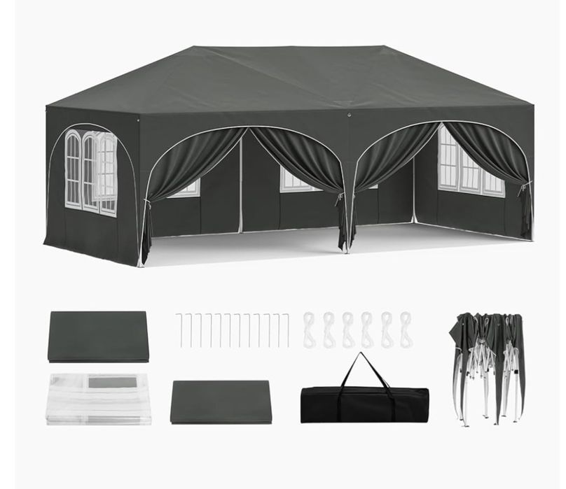 Altana WOLTU 3x6 m, z 6 ścianami bocznymi