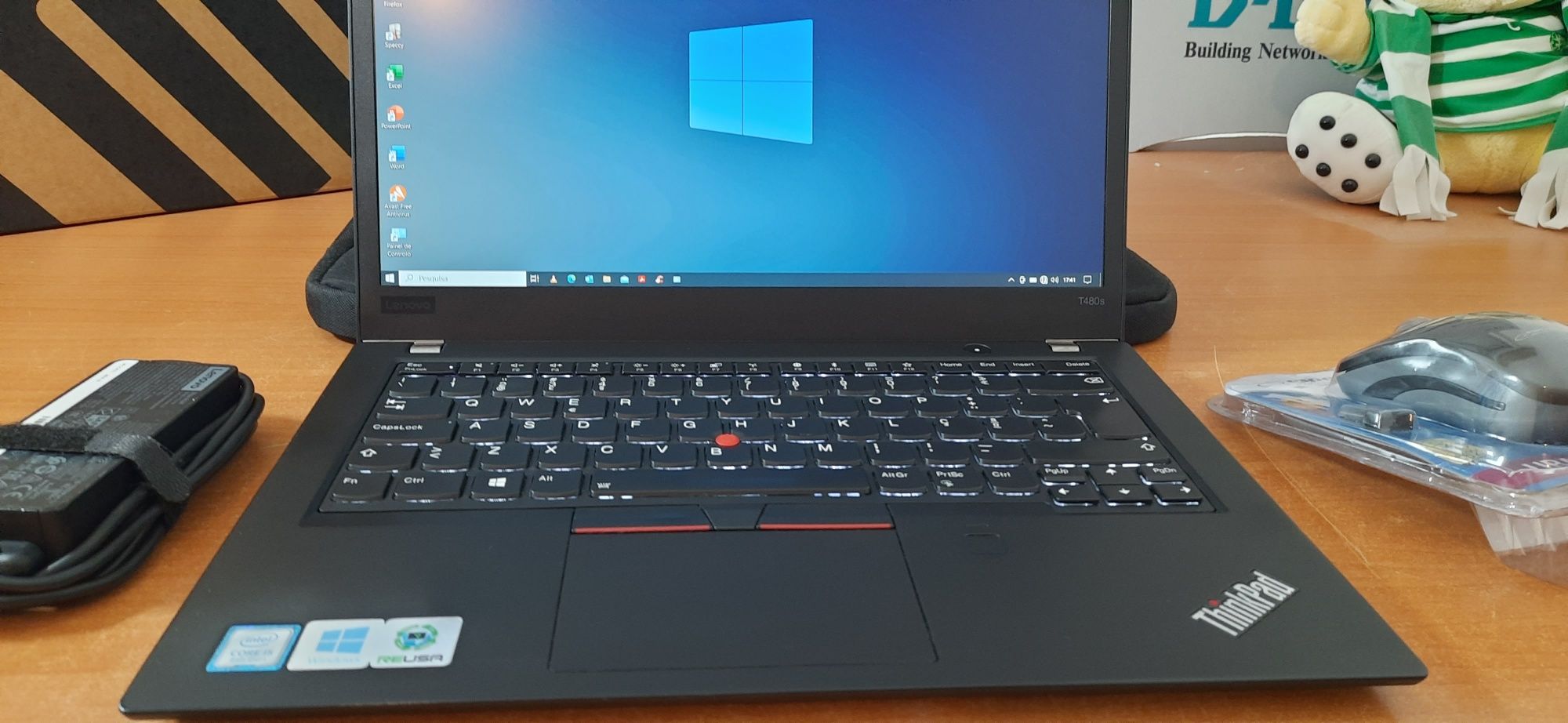 Lenovo ThinkPad T480s GRD.A 14,1" I5 8ªG|16G|M.2-512G|Rato+Mala|W10/11