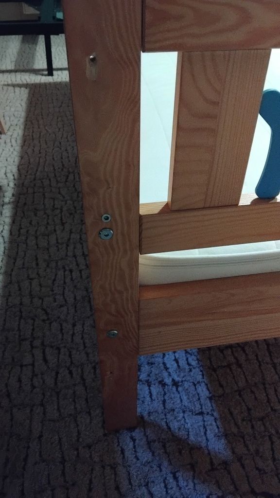 Łóżko rama łóżka 70 x 170 cm dziecięce Kritter ikea lite drewno