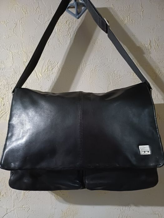 Большая мужская сумка Knomo натуральная кожа