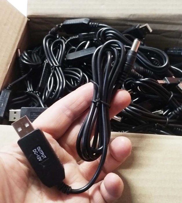 Кабель для роутера USB 12V живлення від повербанку \ WiFi без світла