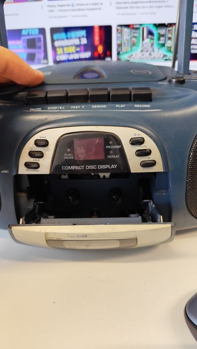 Clatronik SRR 405 магнитофон стерео CD Бумбокс магнитола колонка