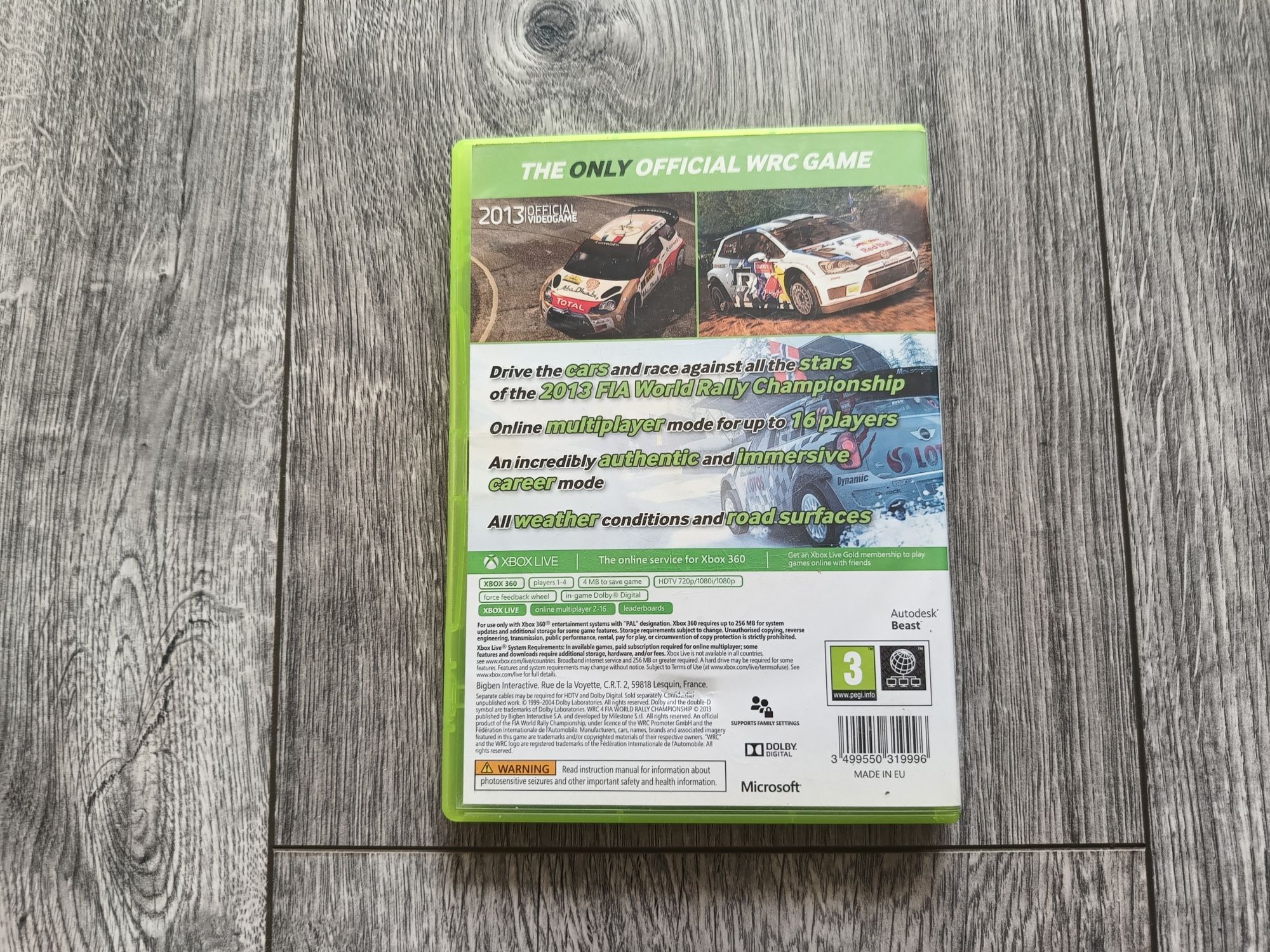Gra Xbox 360 WRC 4