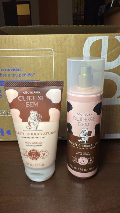 Body splash e esfoliante