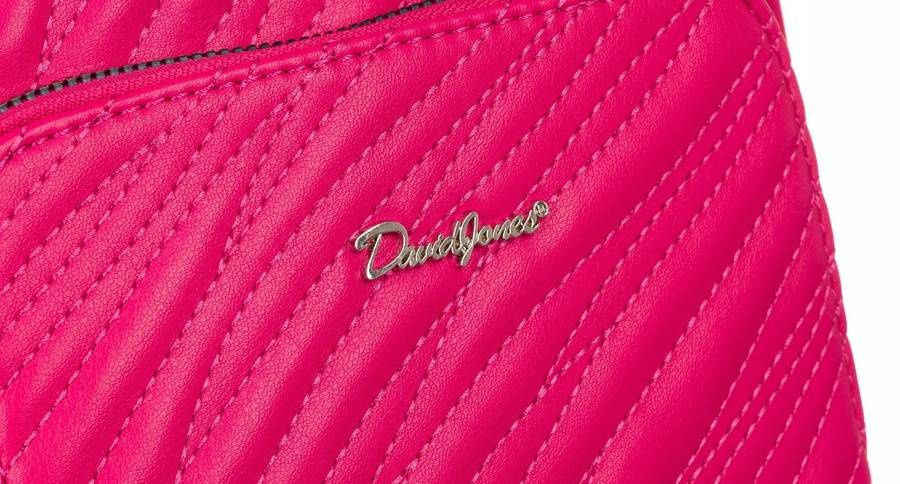 mały, damski plecak ze skóry ekologicznej - david jones