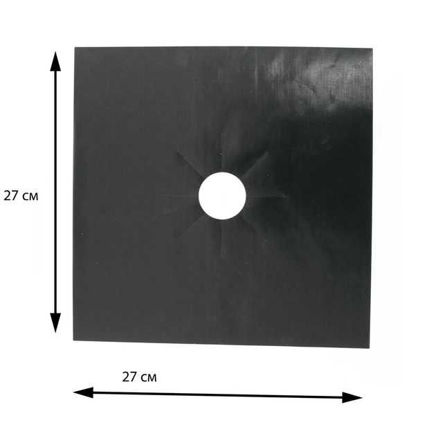 Набор защитных тефлоновых многоразовых накладок для газовой плиты 10 ш