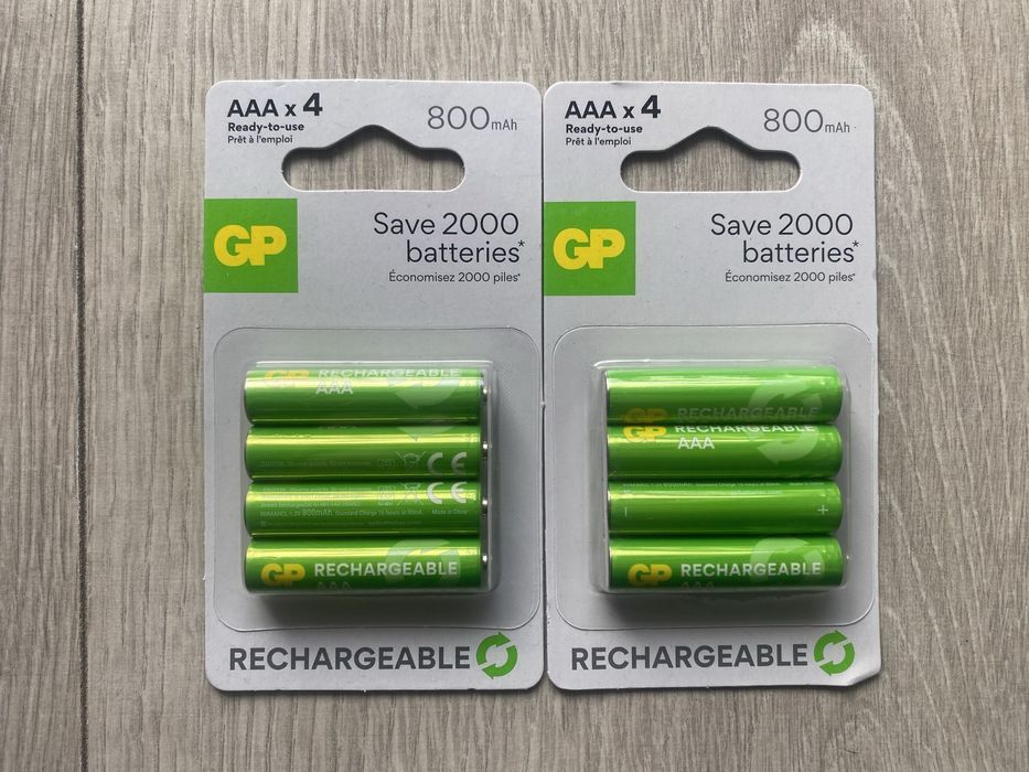 8x Akumulatorki GP AAA R3 800mAh Okazja