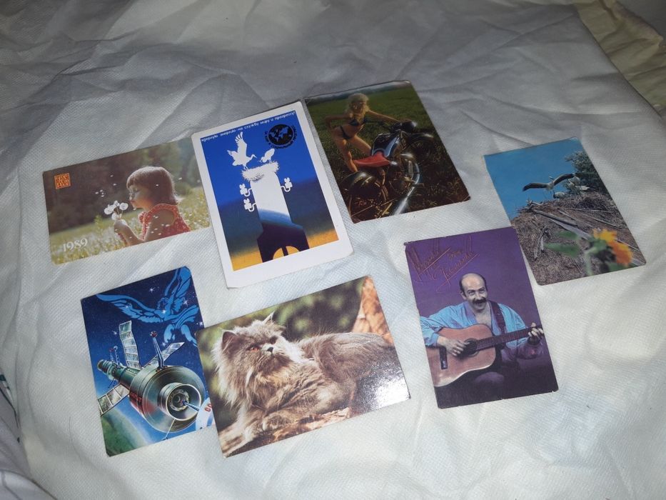 1989 СССР набор календариков коллекционных карманных