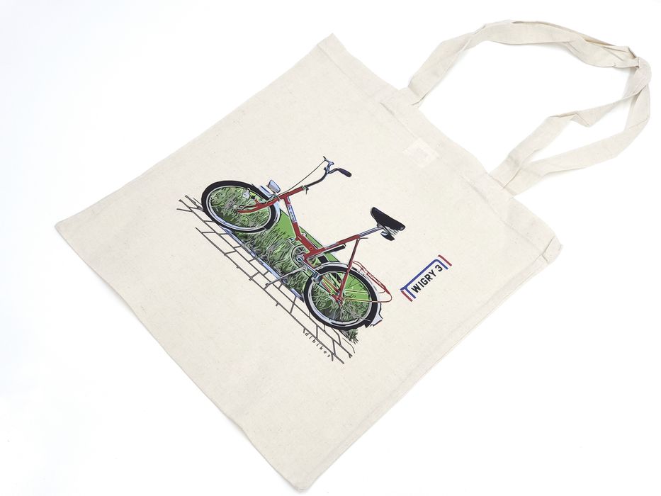 Torba zakupowa Romet Wigry 3 PRL 100% bawełna ORYGINAŁ DLBIKES