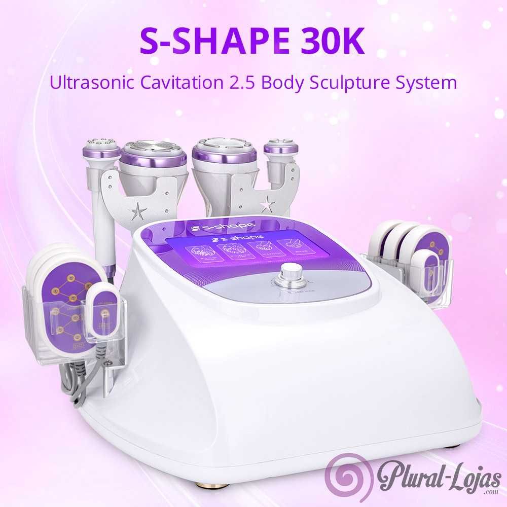 MAQUINA DE CAVITAÇÃO S SHAPE MULTIFUNÇÕES 2.5 COM LIPOLASER