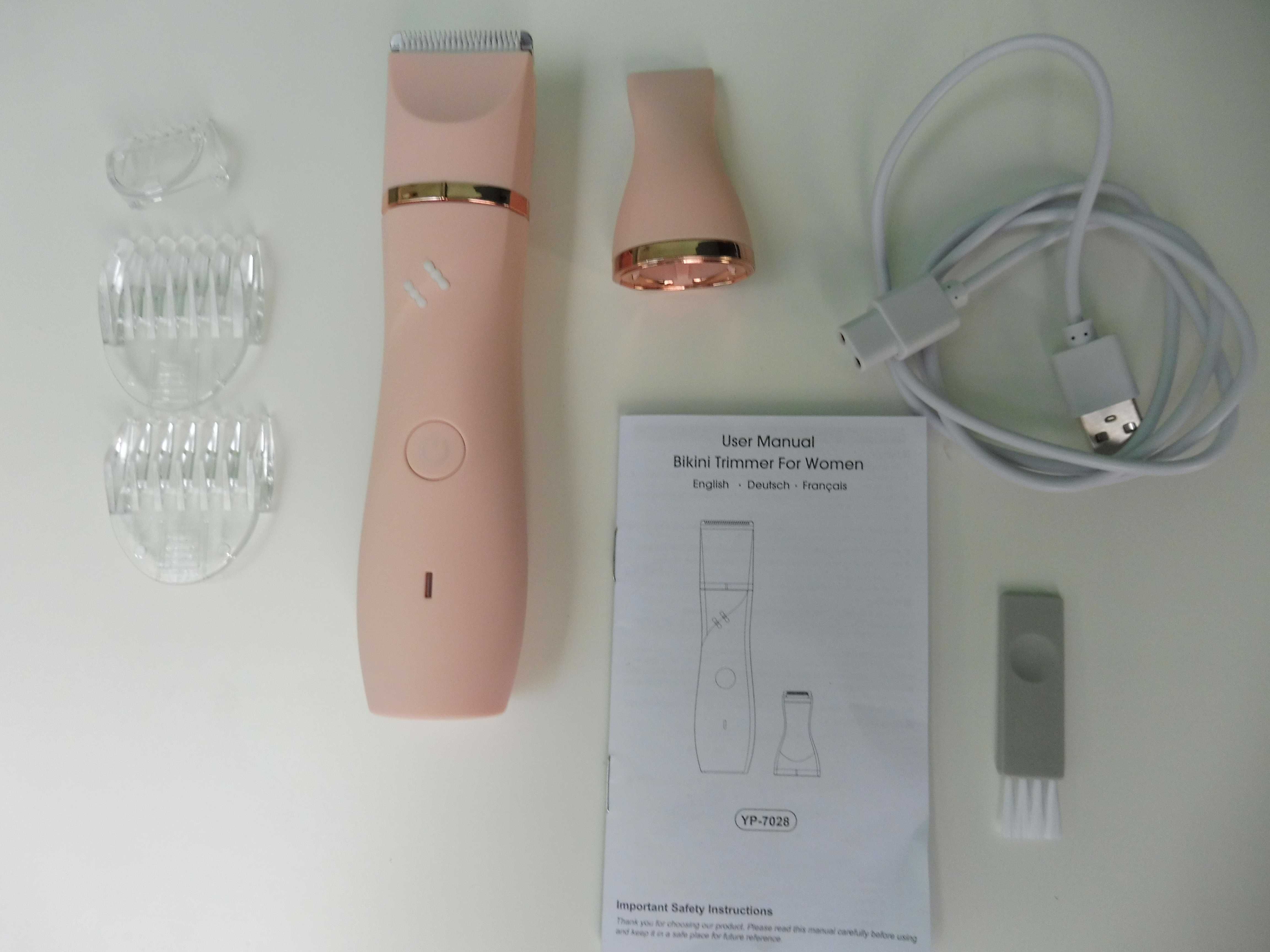 Женский триммер  2 in 1  Bikini Trimmer YP-7028  ! Wet/Dry 60 min!