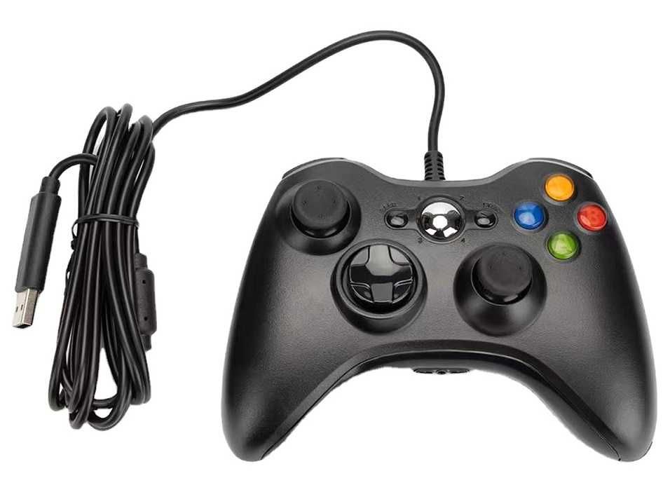 Pad PC XBOX 360 przewodowy kontroler USB czarny * Video-Play