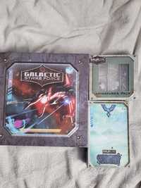 Galactic Strike Force gra planszowa + dodatek + figurki