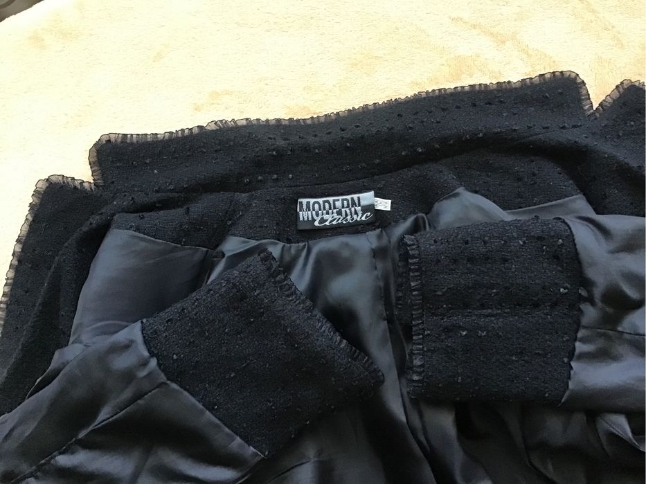 Деловой костюм женский пиджак и юбка мини / Діловий костюм жіночий