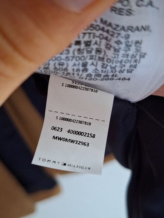 Nowy z metką brązowy płaszcz męski Tommy Hilfiger