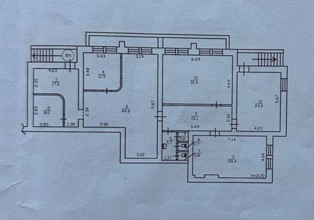 Офісне  комерційне приміщення 186м2  Рудницького 13 продаж