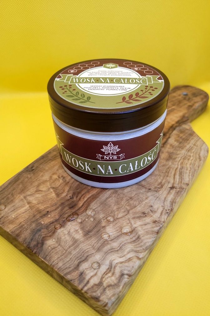 Woskowa pasta ochronna do drewna, gipsu, metalu i  innych. Wosk