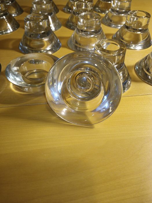 Świeczniki szklane 16 szt