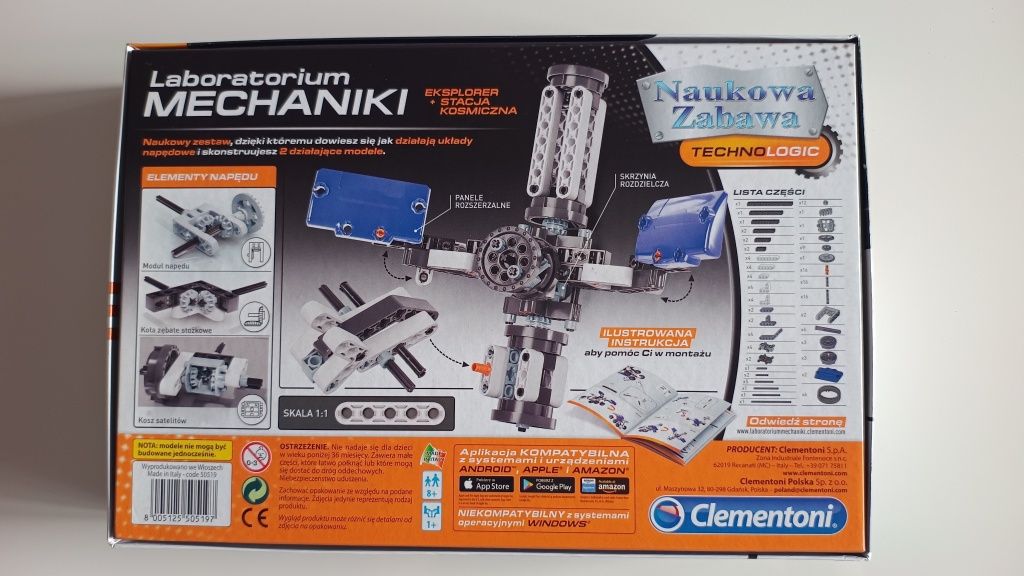 Clementoni Laboratorium Mechaniki Pojazdy Kosmiczne