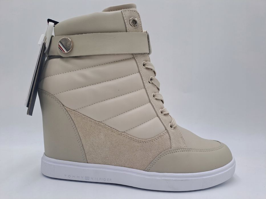 Botki Damskie Tommy Hilfiger Beżowe | Rozmiar 42