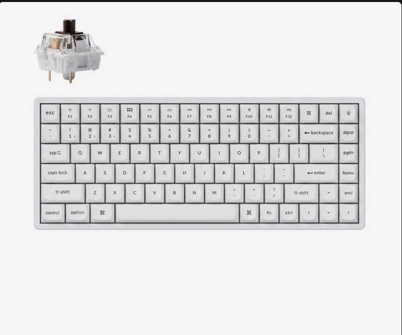 Klawiatura Keychron K2 Pro White RGB Brown
