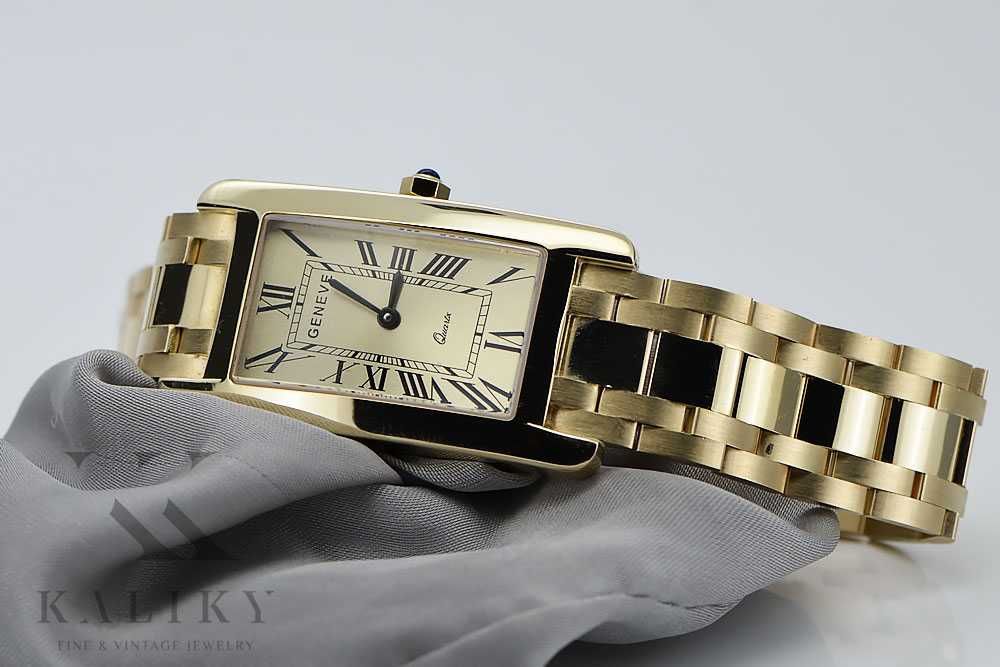 Złóty 14k (585) męski zegarek 86g NOWY - NAJTANIEJ! mw089y W
