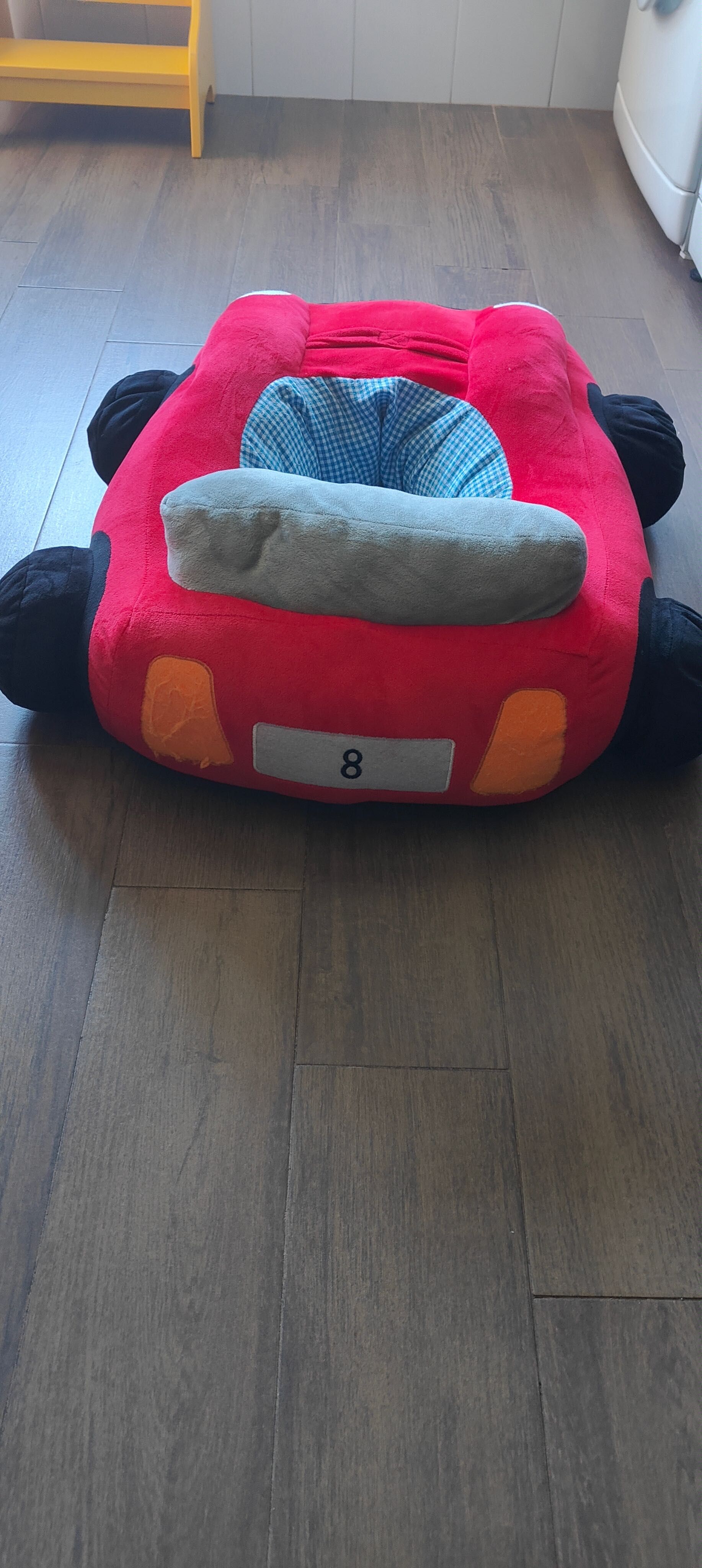 Almofada peluche forma de carro para apoio/suporte