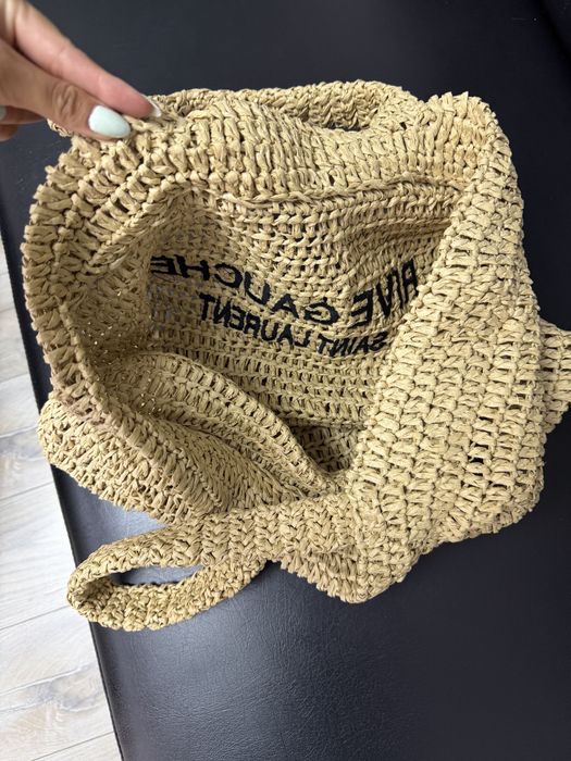 Torba plażowa shopperka Saint Laurent Rive Gauche