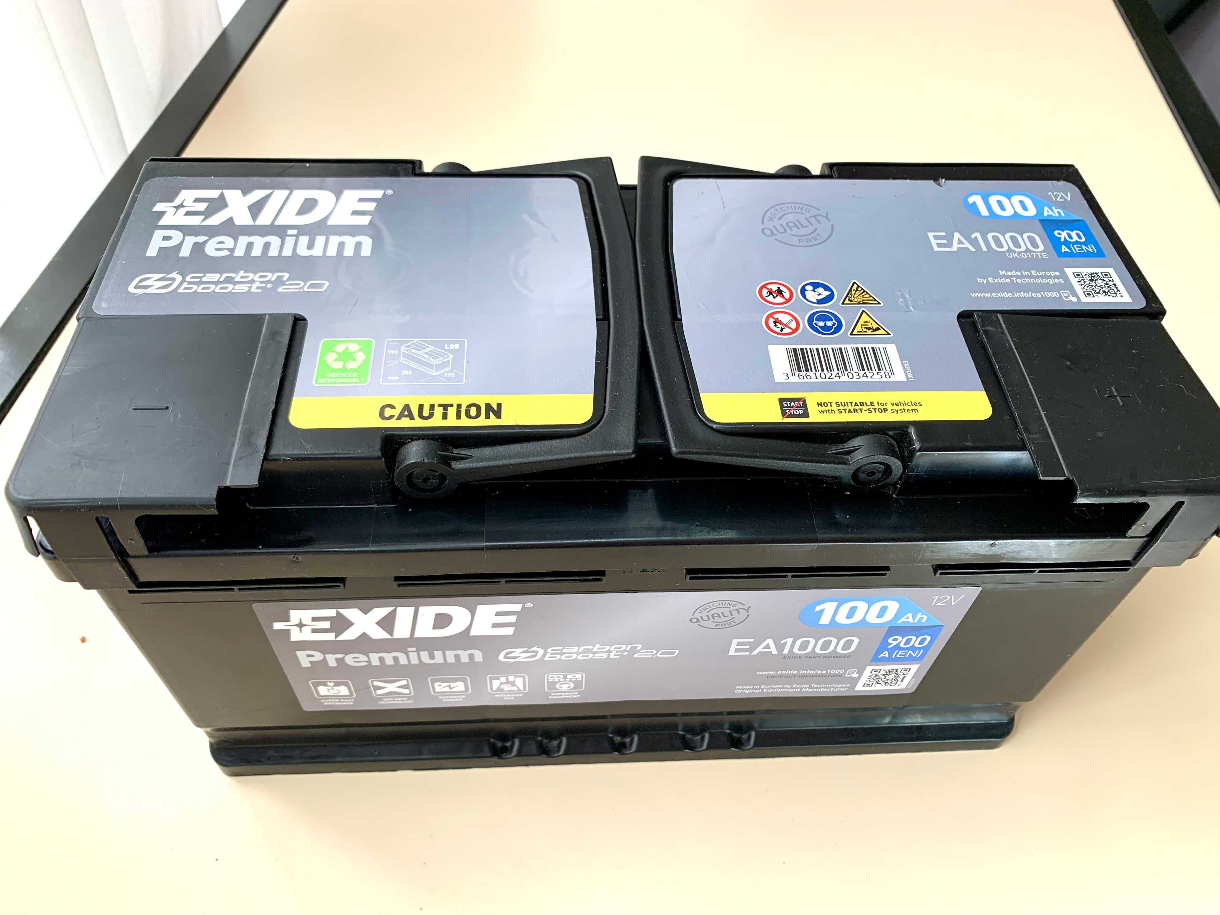 Автомобильный аккумулятор EXIDE Premium 6СТ-100Ah АзЕ 900A (EN) EA1000