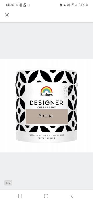 1L farby z mieszalnika 1 do 1 beckers Mocha