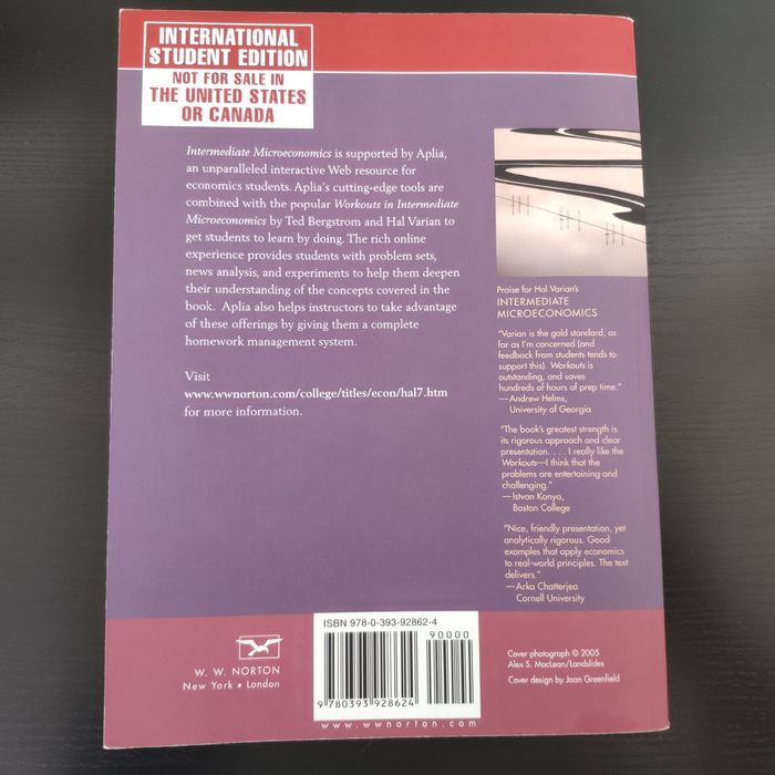 Livro Intermediate Microeconomics - Hal R. Varian.