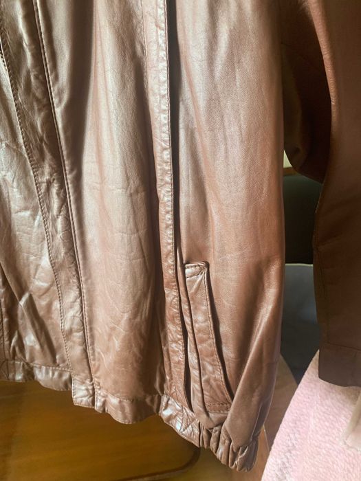 BLUSÃO de pele, castanho, XL