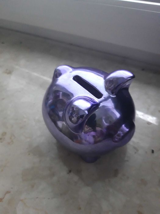 skarbonka świnka lustrzana