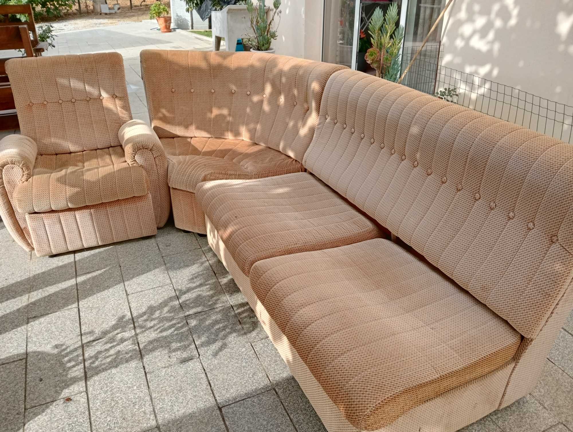 Sofá cama de canto