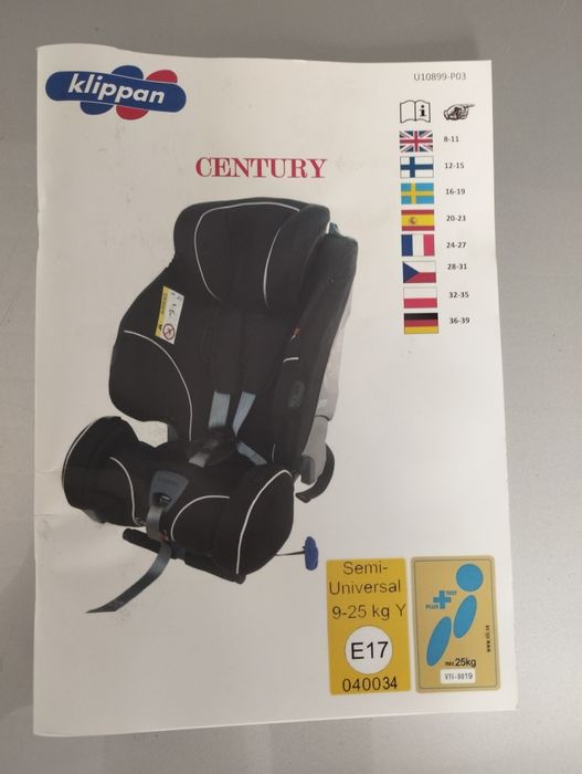 Cadeira auto Klippan Century