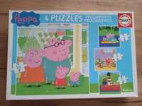 Puzzle 4 w 1 Świnka Peppa Chorzów Batory