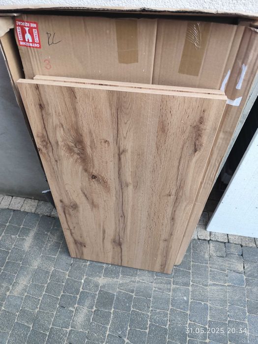 stolik kawowy lamele st14 blat i polka meble pitus