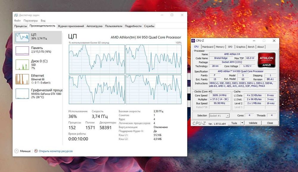 Athlon 200GE/ Athlon X4 950/ A8-9600 процессоры AMD s-AM4