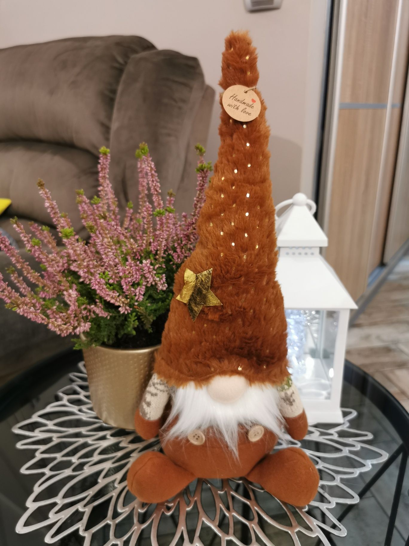 Skrzat gnom krasnal święta prezent handmade with love