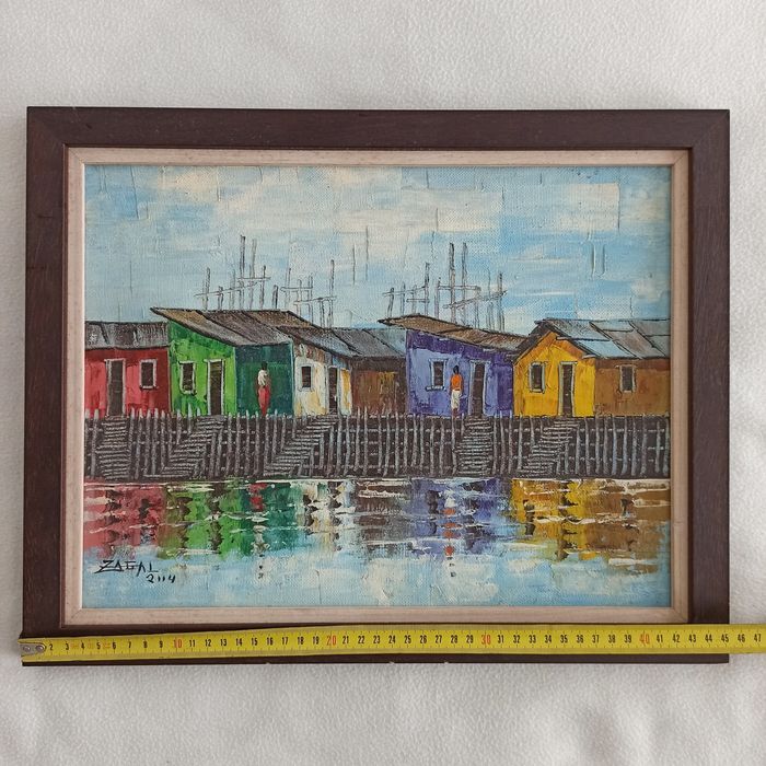Quadro pintado a oleo