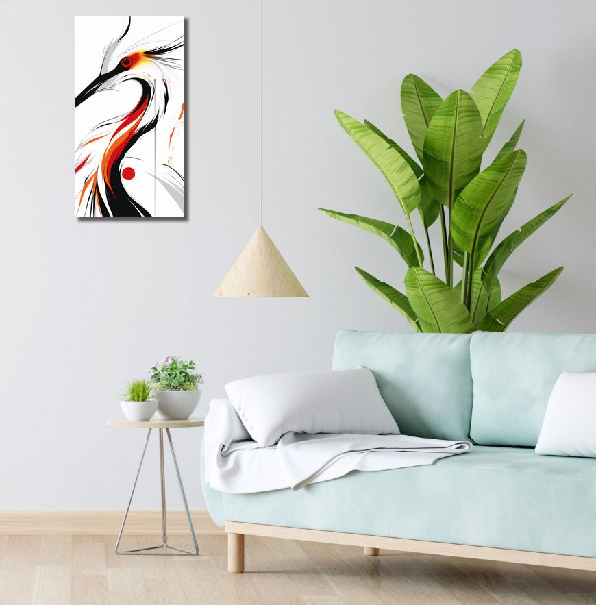 Obraz 30x60cm Bocian