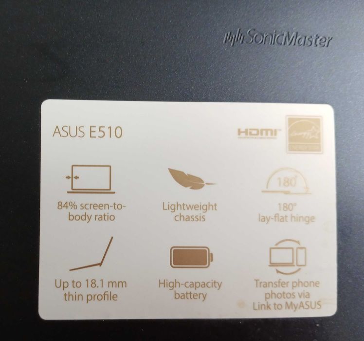 ASUS 15,6 PENTIUM 4x 3,3Ghz 8GB 256GB WIN10 Blue (nowa bateria)