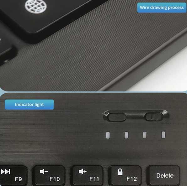 Klawiatura bezprzewodowa bluetooth - DUŻA - NOWA - 5szt