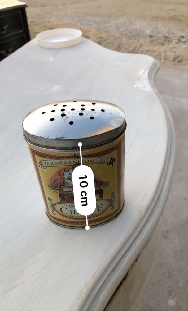 Vintage Cheese Shaker Tin