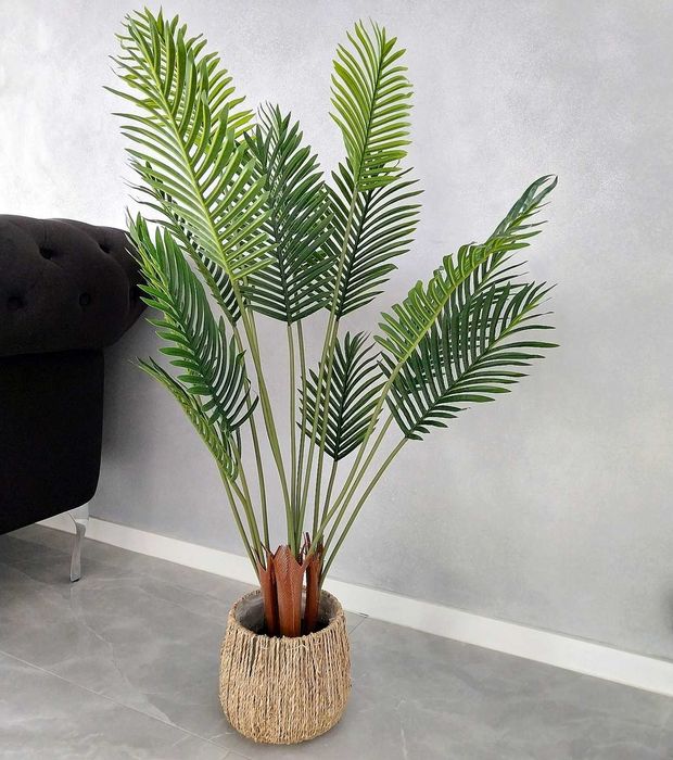 Sztuczna palma w doniczce roślina dekoracyjna drzewko ozdobne 120 cm