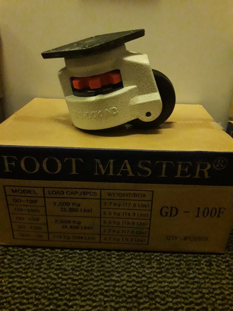 Kółka transportowe firmy FOOT MASTER model GD120F GD100F
