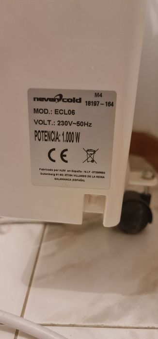 Aquecedor de cerâmica 1000w