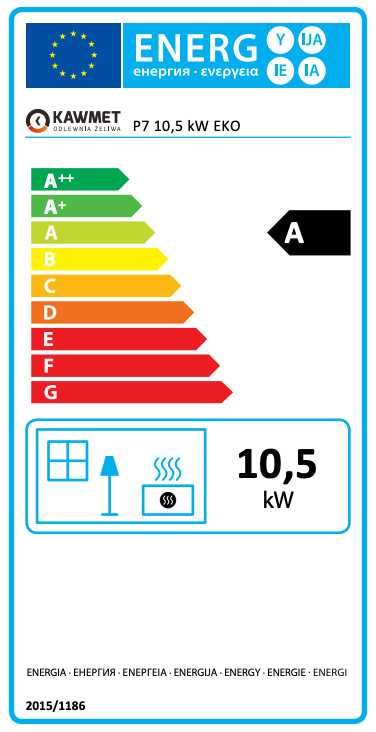 Piec piecyk kominek żeliwny z bocznymi drzwiczkami KAWMET P7 LB ECO